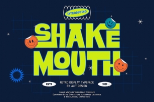 Shake Mouth Typeface Font Download