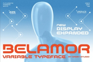 Belamor - Futuristic Variable Typeface Font Download