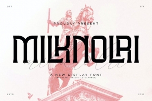 Milknolri A New Display Font Font Download