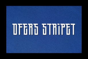 OfersStripet Font Download