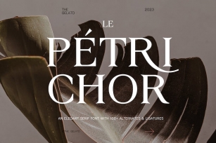 LE  PÉTRICHOR Modern Minimal Elegant Serif Font Font Download