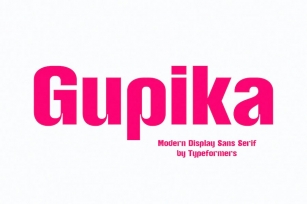 Gupika - Modern Display Sans Serif Font Download