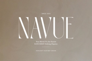 Navue - Beauty Sans Font Download