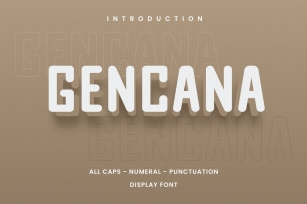 Gencana Display Font Font Download