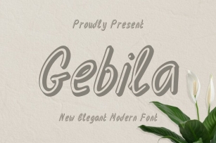 Gebila - Handwritten Font Font Download