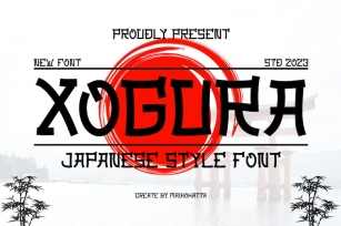 Xogura - Japanese Style Font Font Download