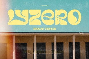 Lyzero - Groovy Retro Display Font Download