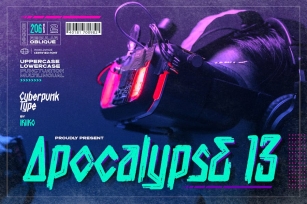 Apocalypse 13 - Cyberpunk Font Font Download