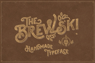 The Brewski Textured Font Download