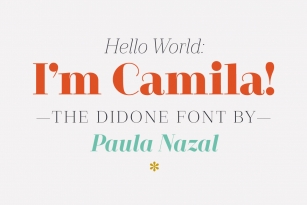 Camila Font Download