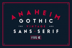 Anaheim Gothic Font Download