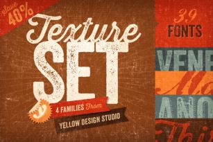 Texture Set by Yellow Design Studio Font Download