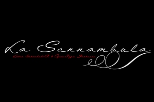 La Sonnambula Font Download