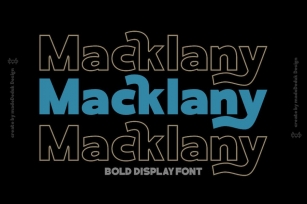 Macklany - Display Font Font Download