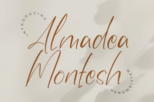 Almadea Montesh Handwritten Font Font Download