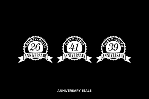 Anniversary Seals Font Download