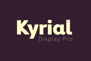 Kyrial Display Pro Font Download