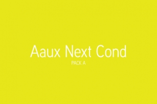 Aaux Next Cond Pack A Font Download