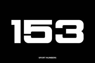 Sport Numbers Font Download