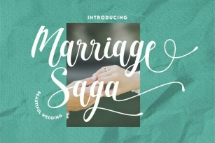 Marriage Saga Font Download