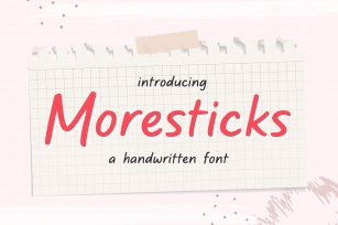 Moresticks Font Download