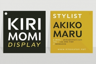 Kirimomi Display Font Download