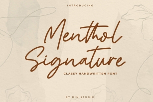 Menthol Signature Font Download