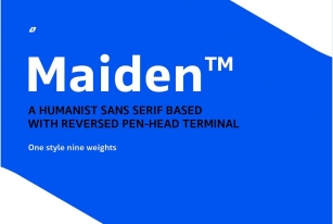 Maiden Font Download