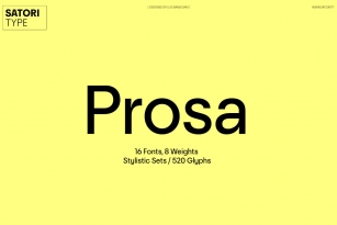 Prosa Font Download