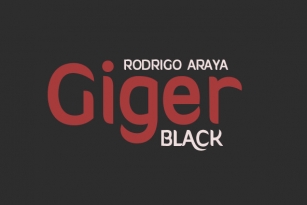 Giger Black Font Download