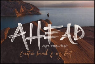 Ahead Brush SVG Font Download