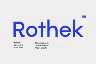 Rothek Font Download