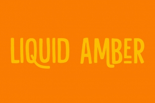 Liquid Amber Font Download