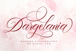 Dargelania Calligraphy Font Font Download