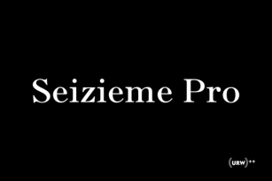 Seizieme Pro Font Download