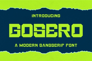 Gosero Font Font Download