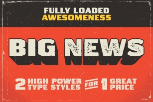 Big News I  II Font Download