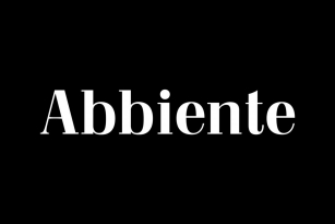 Abbiente Font Download
