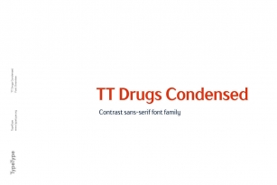 TT Drugs Condensed Font Download