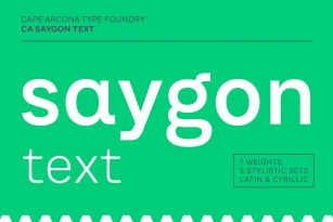 CA SaygonText Font Download