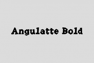 Angulatte Font Download