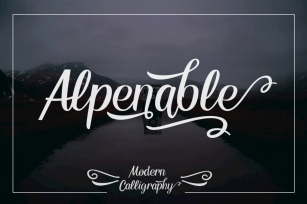 Alpenable Font Download