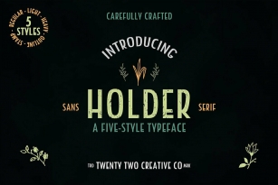 Holder Font Download