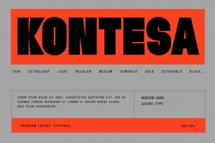 Kontesa Typeface Font Download