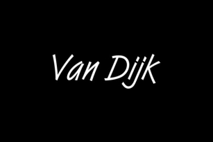 Van Dijk Font Download