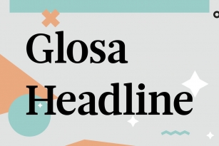 Glosa Headline Font Download