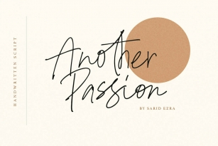 Another Passion Font Download