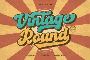 Vintage Round Font Download