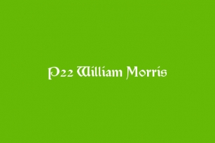 P22 William Morris Set Font Download