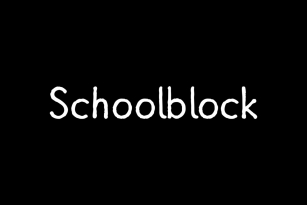 Schoolblock Font Download